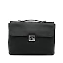 Black Louis Vuitton Taurillon Serviette Dorian Business Bag