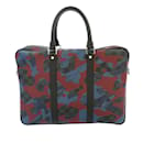 Blue Louis Vuitton Damier Cobalt Camouflage Porte-Documents Voyage PM Business Bag