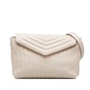 Bolso de hombro con cadena de cuero acolchado Ferragamo beige - Salvatore Ferragamo