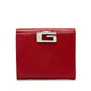 Red Gucci Leather Small Wallet