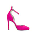 Tamaño de los zapatos de tacón de satén Gucci rosa 36.5