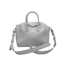 Grey Givenchy Mini Antigona Handbag