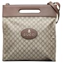 Brown Gucci GG Supreme Neo Vintage Soft Tote Satchel