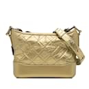 Gold Chanel Small Calfskin Gabrielle Crossbody Bag