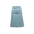 Vintage Light Blue Alexander McQueen 90s Wool Skirt Size US XS - Alexander Mcqueen