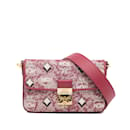 Red MCM Vintage Jacquard Monogram Crossbody