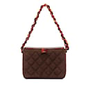 Brown Chanel Suede Vanity Bag