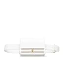 Riñonera Chanel Captain Gold blanca