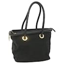 CELINE Shoulder Bag Nylon Black Auth bs10094 - Céline