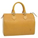 Louis Vuitton Epi Speedy 25 Bolsa de mão Tassili Yellow M43019 Autenticação de LV 59469