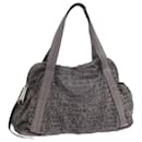 CHANEL Unlimited Shoulder Bag Nylon Silver CC Auth bs9856 - Chanel