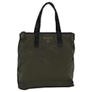 PRADA Hand Bag Nylon Brown Auth 60251 - Prada