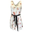 Emilia Wickstead White Multi Katelyn Romantic Roses Sleeveless Short Cotton Day Dress - Autre Marque