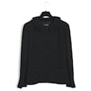 fr40 Conjunto de jaqueta FW1997 Bouclette de lã preta - Chanel
