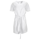 Tommy Hilfiger Womens Broderie Anglaise Playsuit in White Cotton