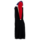 Tommy Hilfiger Womens Colour Blocked Fit And Flare Dress in Navy Blue Viscose