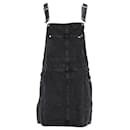 Tommy Hilfiger Womens Recycled Cotton Dungaree Dress in Black Cotton