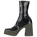 Black vegetarian patent-leather platform boots - size EU 38 - Stella Mc Cartney