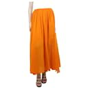 Orange elasticated midi skirt - size UK 6 - Forte Forte