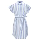Tommy Hilfiger Womens Essential Organic Cotton Shirt Dress in Light Blue Cotton