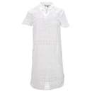 Tailliertes Damenkleid von Tommy Hilfiger aus weißem Polyester