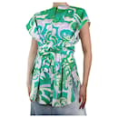 Green sleeveless printed top - size UK 8 - Emilio Pucci