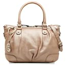 Gucci Pink Leather Sukey Satchel