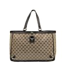 Gucci GG Crystal Abbey D-Ring Tote Bag Canvas Tote Bag 293580 in Good condition
