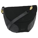 BALLY Shoulder Bag Suede Black Auth bs10093 - Bally