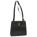 Salvatore Ferragamo Borsa a Spalla Pelle Nera Auth bs10159