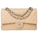 Sac Chanel Timeless/Classic in Beige Leather - 101602