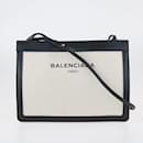 Black/Off-White Pochette Crossbody Bag - Balenciaga