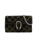 Brown Gucci Small GG Velvet Dionysus Shoulder  Bag
