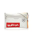 White Louis Vuitton Monogram Antarctica Double Flat Messenger Crossbody Bag