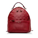 Red Louis Vuitton Monogram Empreinte Sorbonne Backpack