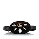 Black Gucci GG Marmont Velvet Belt Bag