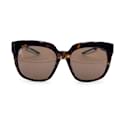 Óculos de sol quadrados TripleS castanhos BB0025SA 55/19 135mm - Balenciaga