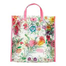 Vinyl Floral Print Tote Bag 548713 - Gucci