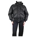 Black hooded puffer jacket - size S - Autre Marque