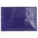 Purple intrecciato leather wallet - Bottega Veneta