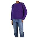 Jersey violeta de mezcla de lana acanalado - talla FR 34 - Isabel Marant