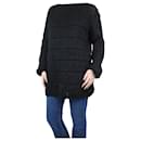 Black open-knit mohair jumper - size XS - Saint Laurent
