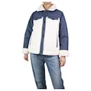 White and blue denim sherpa jacket - size S - Autre Marque