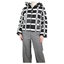 Black and white checkered wool-blend jacket - size S - Autre Marque