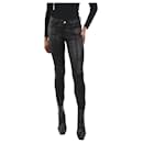 Black leather skinny jeans - size Waist 27 - Frame Denim