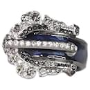 Blue bejewelled ring - size 9 - Chanel