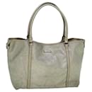 GUCCI GG Implement Canvas Tote Bag Silver 197953 auth 60394 - Gucci
