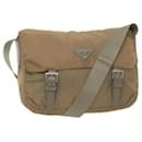 PRADA Shoulder Bag Nylon Brown Auth 59698 - Prada