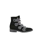 Velvet Buckle Boots - Givenchy