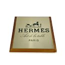 Hermes Vintage Art de la Table Estante de madera Hablador Placa cuadrada - Hermès
